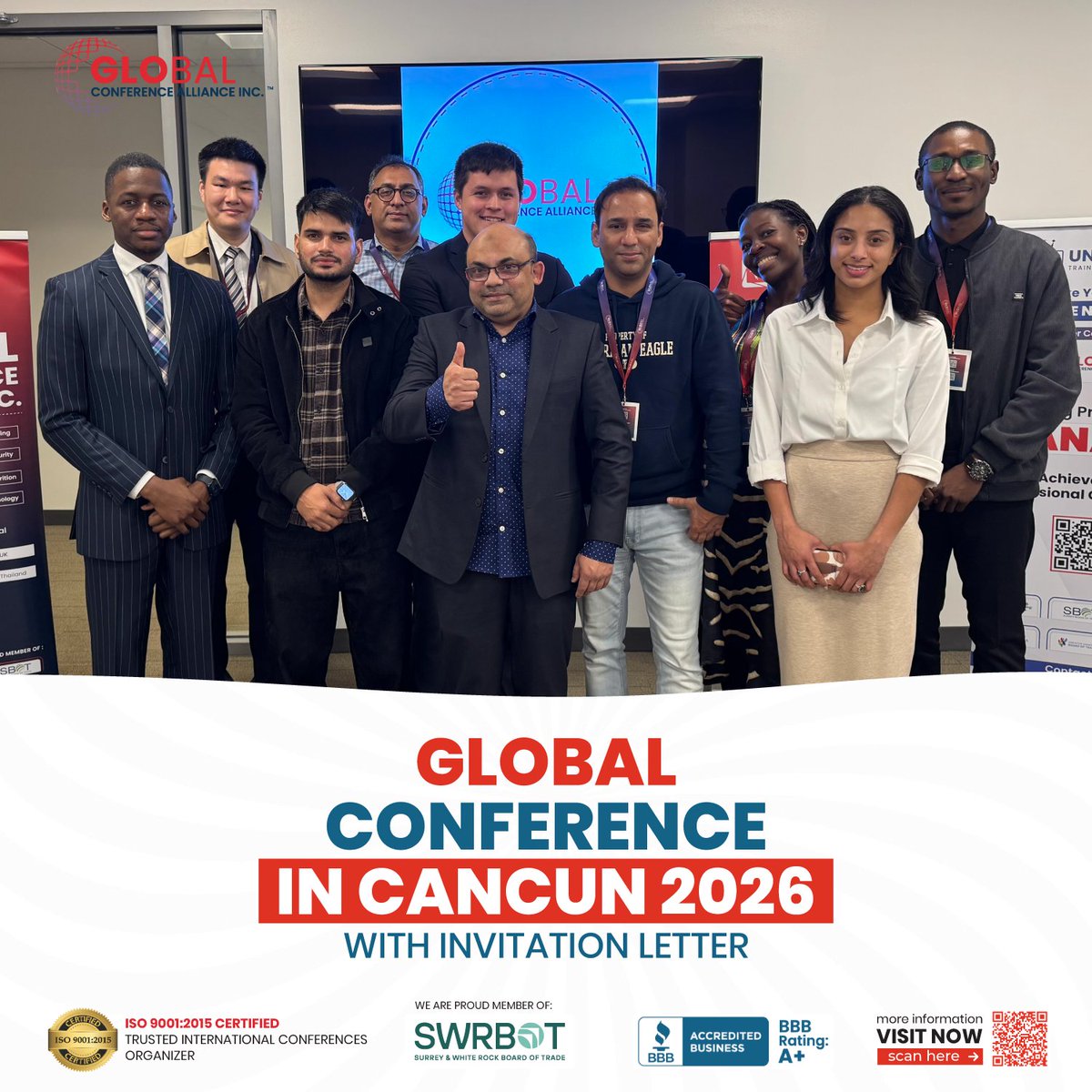 GCA_Events's tweet photo. Global Conferences in Cancun with Invitation Letter

Join professionals,researchers,industry experts from around the world at our global conferences in Cancun, Mexico this November 2026

Register
https://t.co/HQn5lpM4Hz

#ConferenceInCancun
#CancunConference2026
#GlobalConference https://t.co/sUBxBqJdIJ