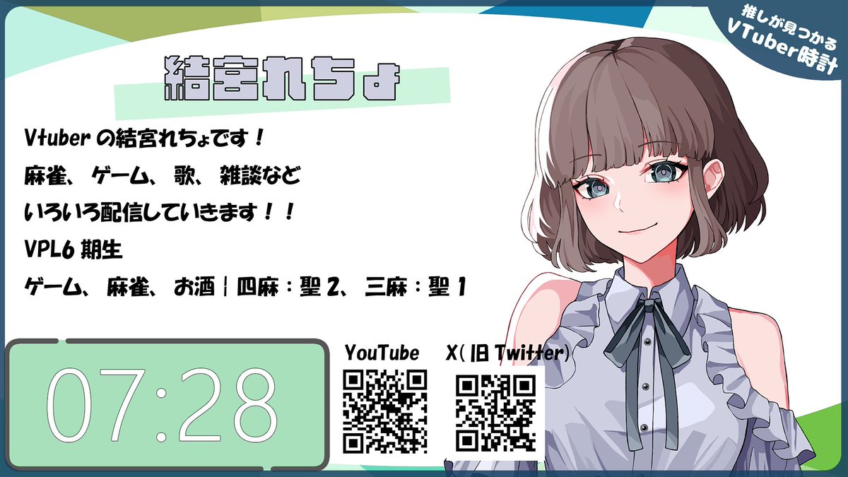 VTuber時計 tweet media