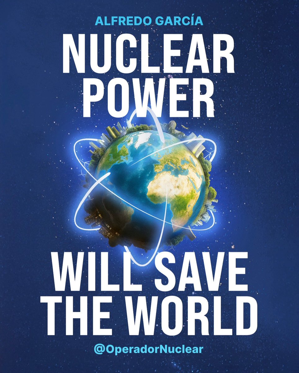 OperadorNuclear's tweet photo. NUCLEAR POWER WILL SAVE THE WORLD 🌍 — available worldwide on Amazon (paperback and ebook), Apple Books and Google Books.

Debunking Myths About Nuclear Energy. This book challenges everything you thought you knew — and will change the way you see it. https://t.co/iOAYnh1Eq1