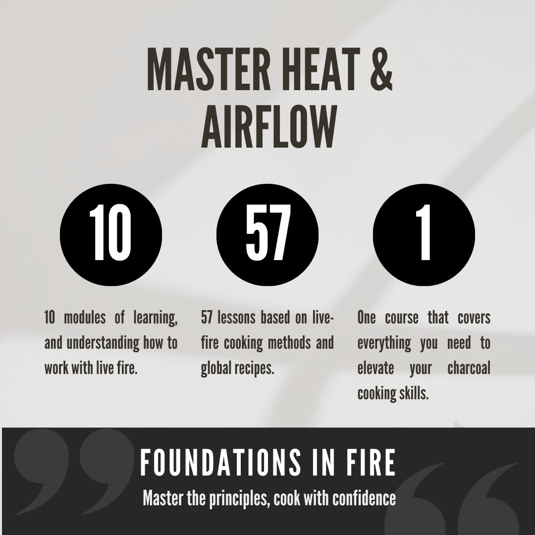SmokeFireGrill's tweet photo. A new way to get better at charcoal barbecue that focuses on fire, not recipes.

https://t.co/APDBTMqlKV

#barbecuecourse #learntogrill #barbecueschool #charcoalgrill #northernbarbecue https://t.co/Me6asYOXgc