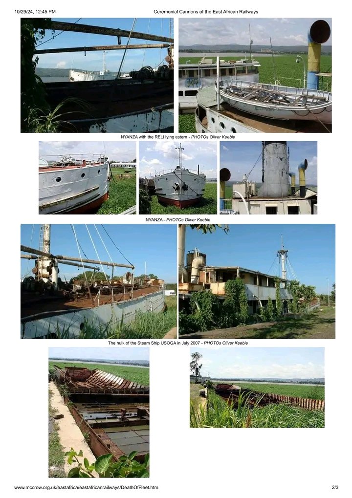 Kenya Uganda Railways used to Operate the Lake Victoria Steamers from ...