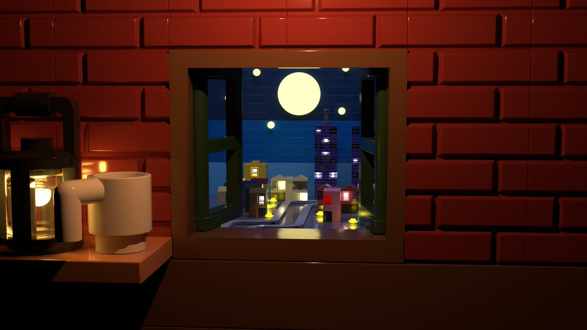 hxhOlKMI7y6502's tweet photo. 窓から見える街並み
#レゴ
#Blender
#LEGOStudio https://t.co/6EiFlD6Frv