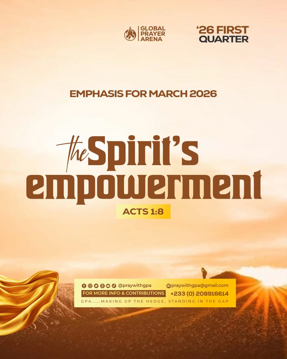 PrayWithGPA's tweet photo. Throughout March, from our first gathering to each prayer moment, our focus has been on the Spirit’s Empowerment. And as we march forward, we keep pressing on for the power to witness unto #𝐆𝐑𝐄𝐀𝐓𝐄𝐑𝐖𝐎𝐑𝐊𝐒! 💪❤️‍🔥

#GlobalPrayerArena
#MakingUpTheHedge
#StandingInTheGap https://t.co/tLIKRI0vH7