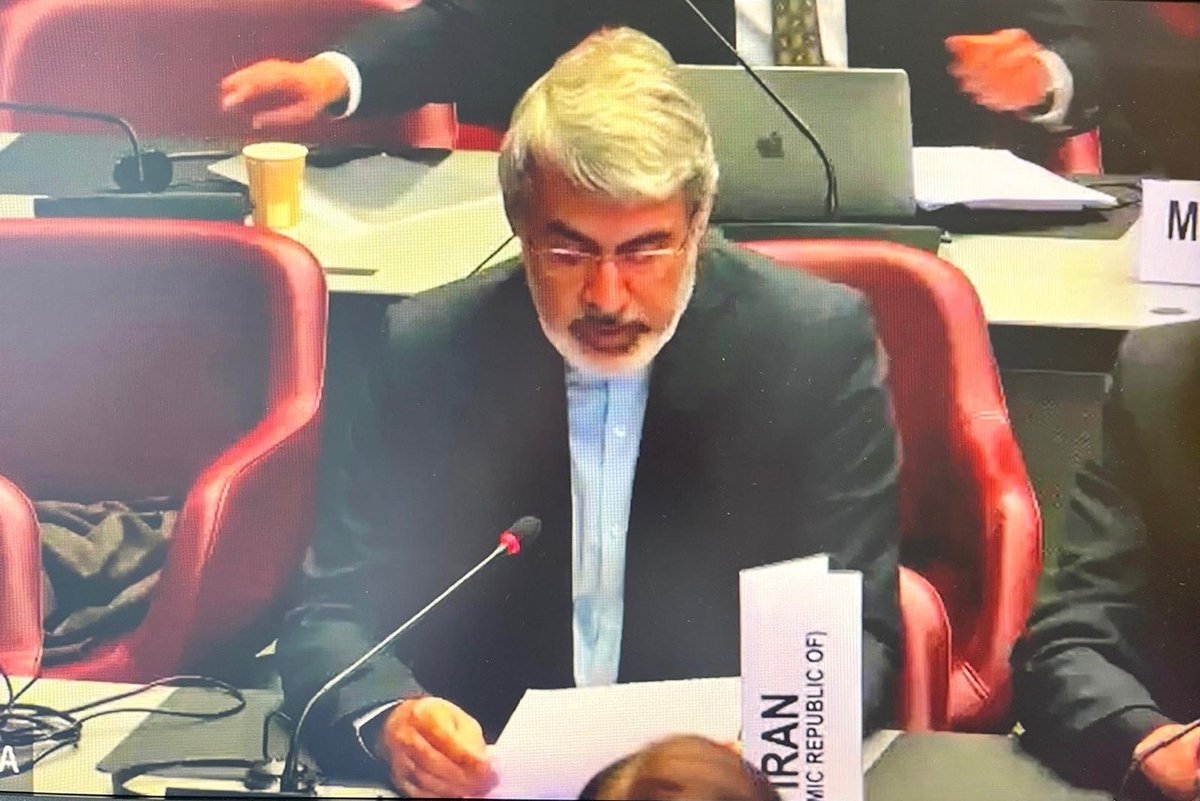 PMIRAN_GENEVA's tweet image. At a meeting of #UNHCR Standing Committee, #Iran’s ambassador in Geneva, @AliBahreini5 said that U.S. and Israel attacks on civilian infrastructure underscore a key driver of displacement: violations of sovereignty.
He further stated: “expectations of host countries must reflect