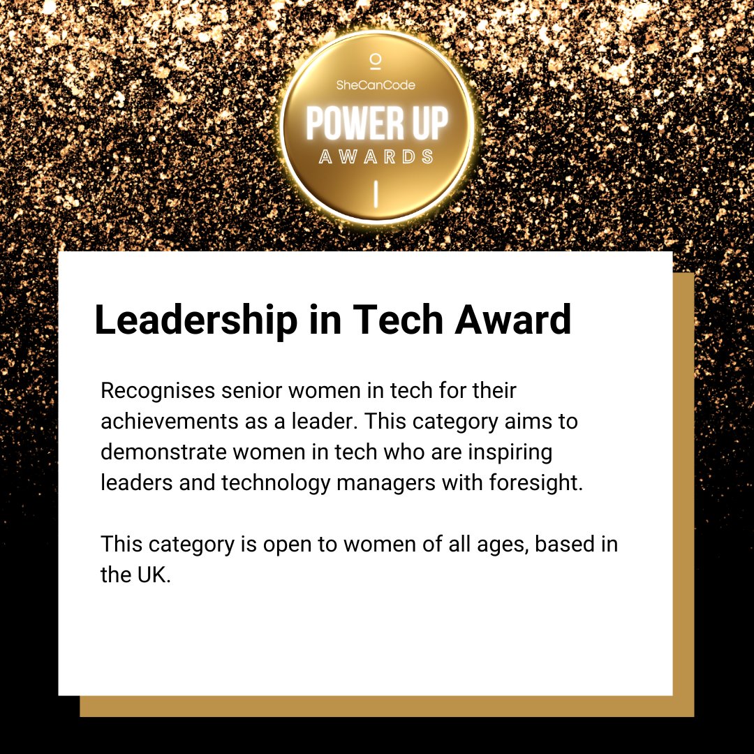 SheCanCodeHQ's tweet image. Great leaders don’t just lead - they inspire!

Do you know a tech leader who goes above &amp;amp; beyond to support, mentor &amp;amp; uplift their team? Recognise their impact by nominating them for Leadership in Tech Award!

Nominate today! 🔗 bit.ly/3OWPqcm

#WomenWhoLead