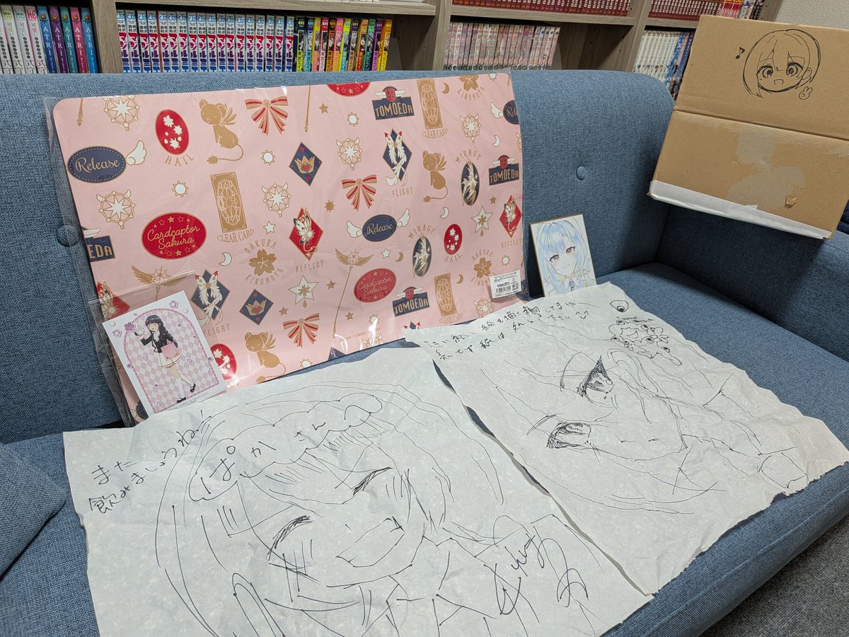 推し絵師( <a href="/Pisces33k/">呉島🫧</a> )より可愛すぎるプレゼント頂きました！！彼女も可愛いと大絶賛と言うことで、家宝にします🪎