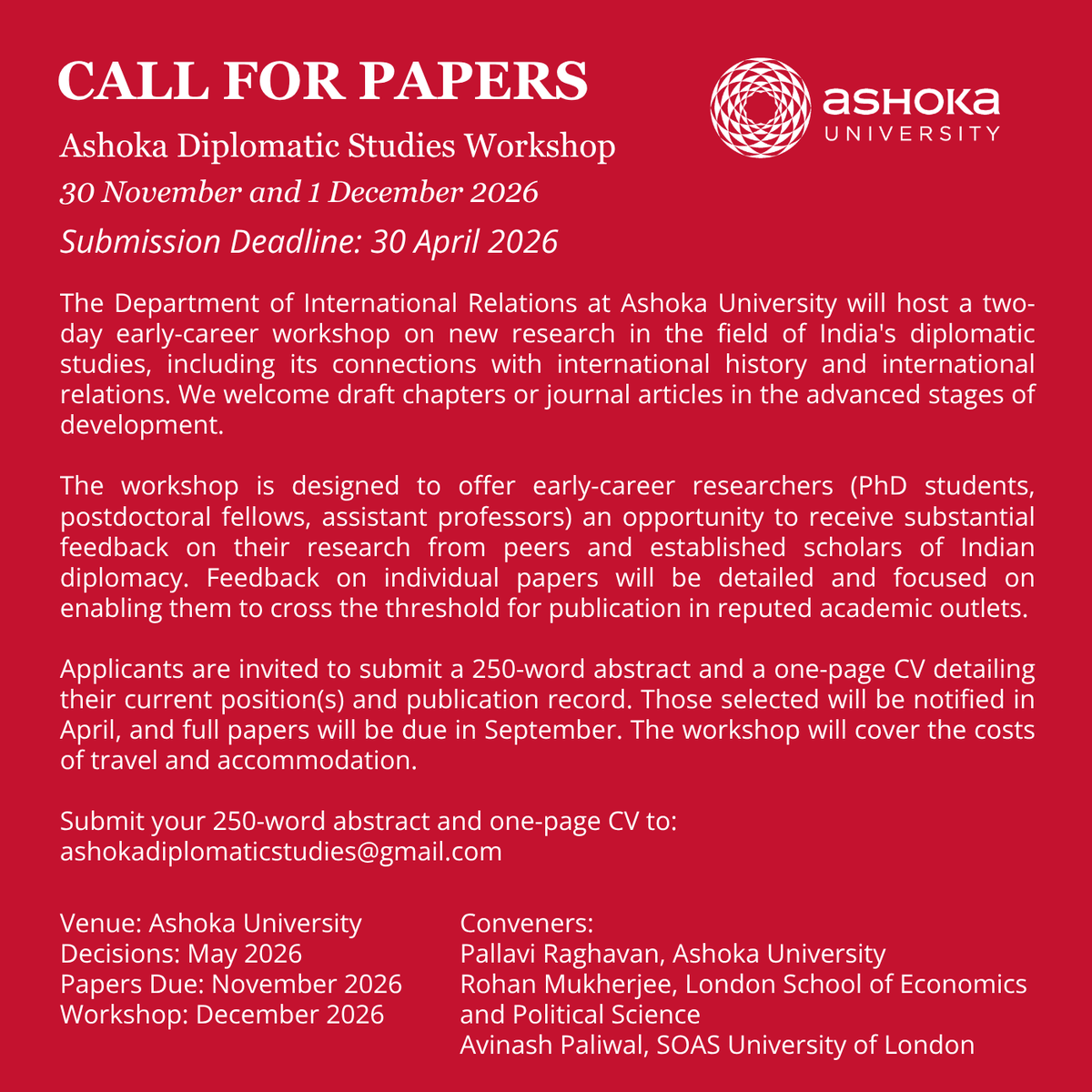 Ashoka University tweet media