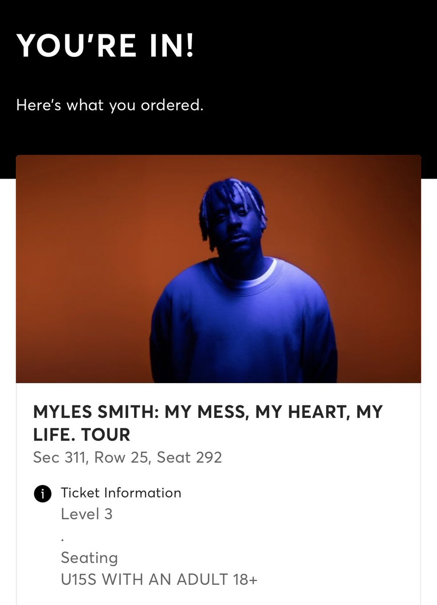 George |-/ - 5SOS x2 - ISO Olivia Dean Manchester tweet media