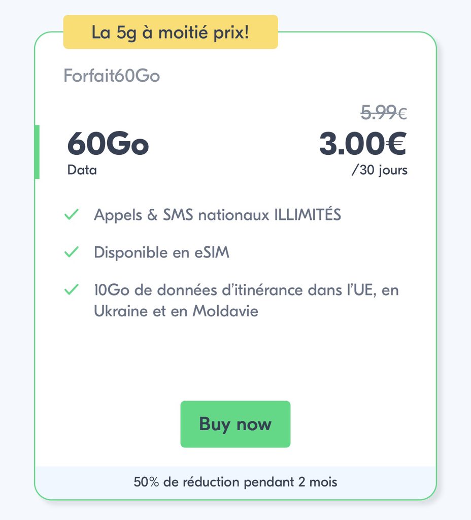 OParrainages's tweet photo. Parrainage 🟩LYCA Mobile

-50% pendant 2 mois les forfaits 5G !!

🛜5G 
✅SIM gratuite 
✅Sans engagement 

#code #parrain #promo #free #forfait 

Liens 🔗 et info ℹ️ à trouver ici :

https://t.co/GAsQm6IRjh https://t.co/GmdwYyV9rD