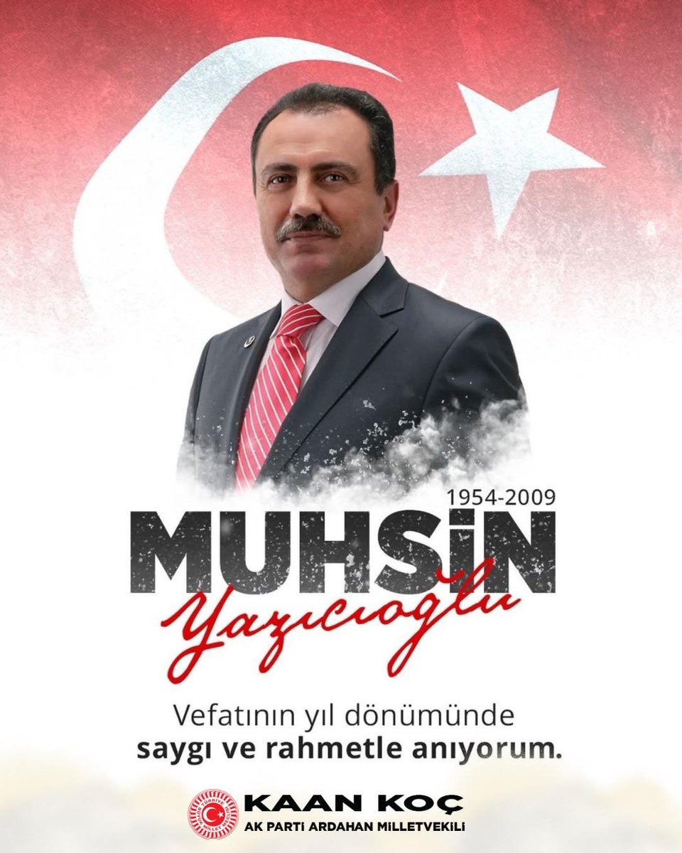 kaankoc75's tweet photo. Vatan ve millet sevdasıyla Türk siyasetinde önemli izler bırakan merhum Muhsin Yazıcıoğlu'nu ahirete irtihalinin 17. yıl dönümünde rahmet ve minnetle anıyorum.

Ruhu şâd, mekânı cennet olsun. https://t.co/LfAJfAptF7