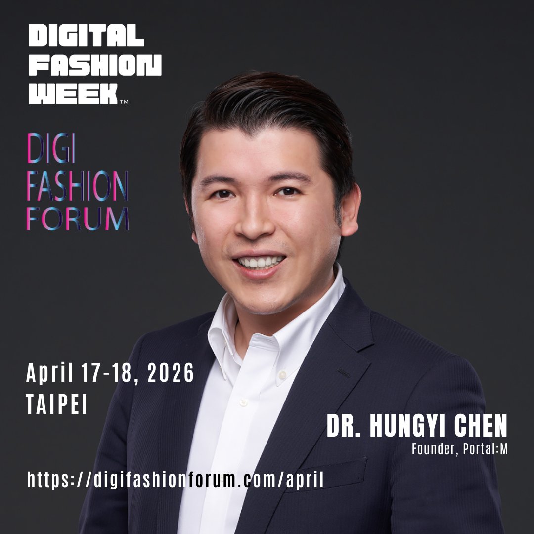 DigiFashForum's tweet photo. Meet the speak, Dr. Hung-yi Chen, Founder of Portal:M. Dr. Chen is an award-winning #AI and #quantumcomputing expert. He is bridging technology, law, and global policy to help organizations navigate digital transformation.

#fashiontech #supplychain #manufacturing #digitalfashion https://t.co/MCqDTRiIL7