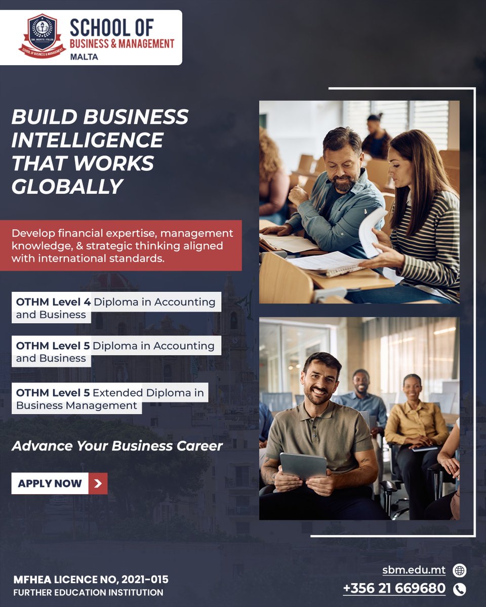 School of Business and Management Malta tweet media
