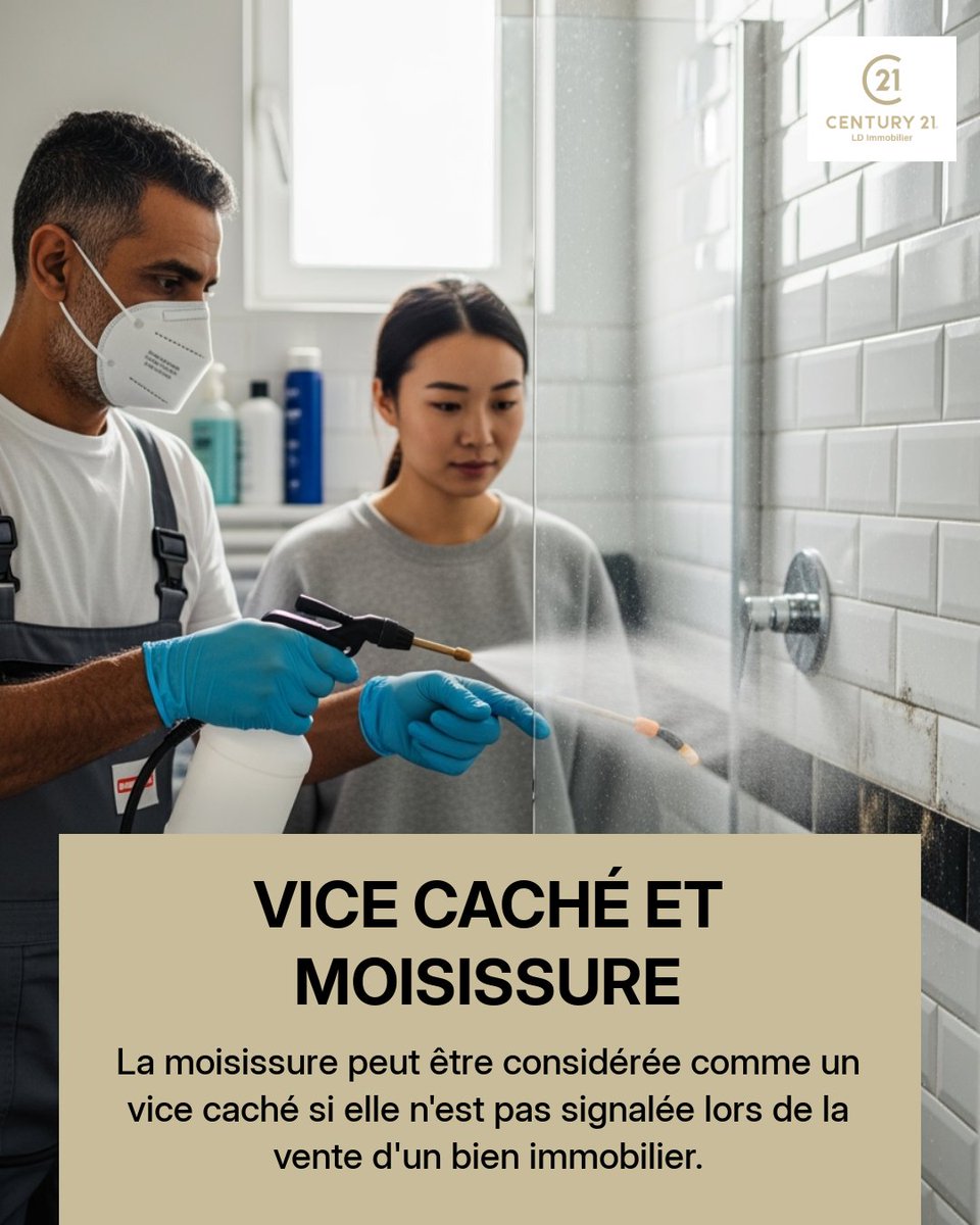 Century21_LD's tweet photo. La moisissure dans un bien immobilier peut être un véritable cauchemar, surtout si elle n'est pas signalée lors de l'achat. Cela peut nuire à votre santé et à celle de votre famille. ✅ Imaginez découvrir des murs couverts de moisissure après avoir signé le contrat. (1/3) https://t.co/89MLxuIldW