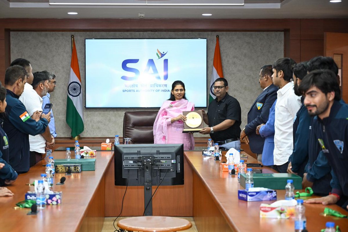 khadseraksha's tweet photo. 📍SAI,HQ Delhi 

🥇History has been scripted in Riyadh! 🥇

From the grueling discipline of the practice fields to the top of the podium in Saudi Arabia, the Indian Men’s & Women’s National Teams have been crowned Asian Champions at the 2026 Asian Lacrosse Games. 

Watching their journey firsthand—fueled by relentless passion & a "never-back-down" spirit has been nothing short of legendary. This isn’t just a win; it’s a statement. With Lacrosse officially headed to the 2028 Summer Olympics, this double victory is the spark that will ignite our journey toward global glory.

Huge congratulations to the athletes and the coaching staff.

#IndianLacrosse #AsianLacrosseGames2026

@mansukhmandviya @IndiaSports @Media_SAI