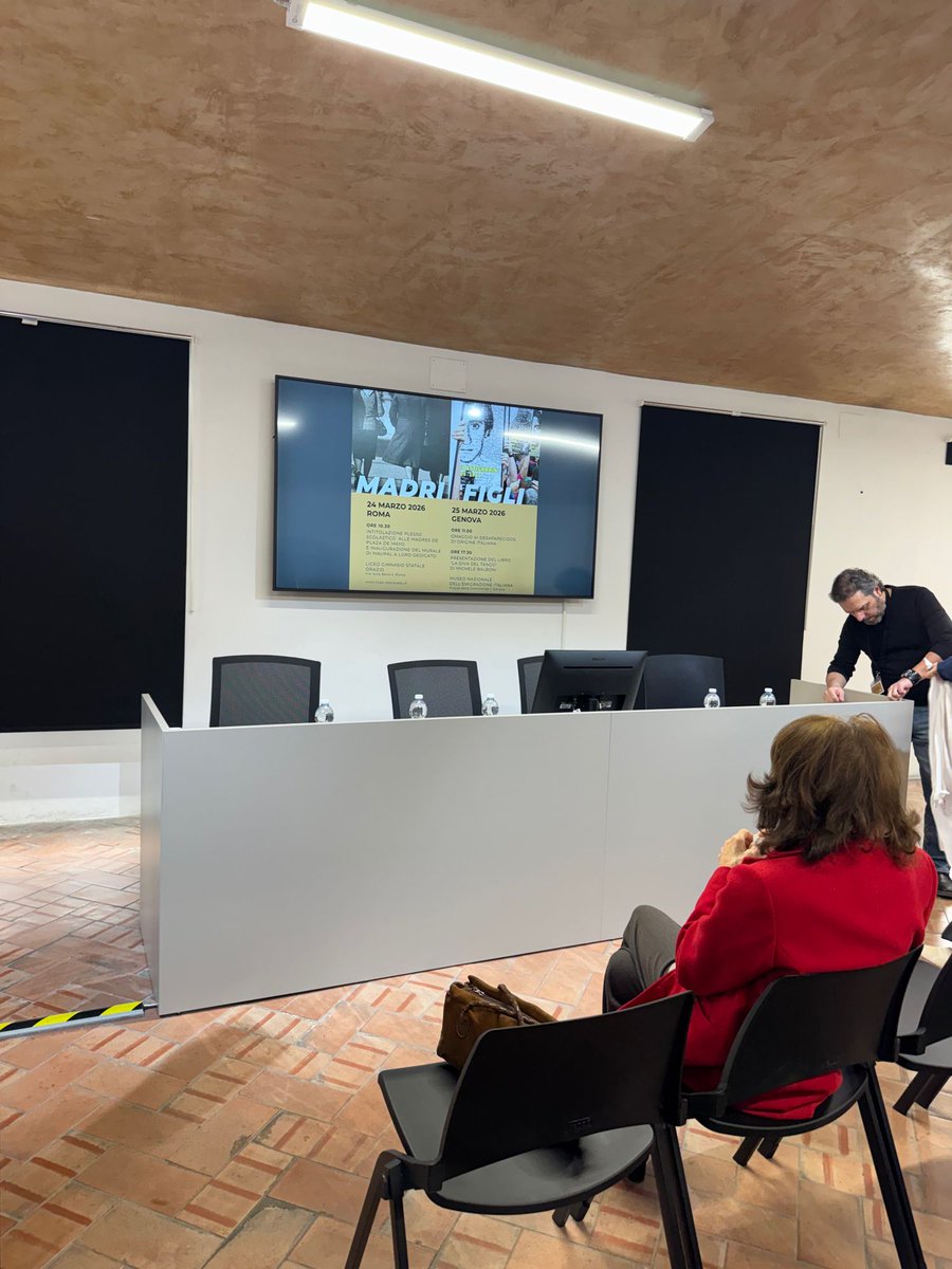 Eccoci al Museo dell’Emigrazione Italiana, a #Genova, per continuare a commemorare i 30.000 desaparecidos e i 500 bambini appropriati dalla dittatura civico-militare in Argentina.