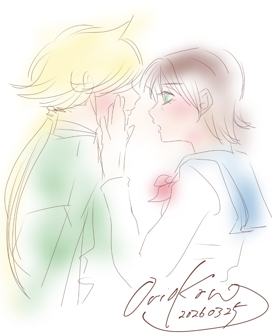 💧「ねぇ征士、その艶々の髪はどうやってお手入れしているの？」
⚡️「当麻がフラスコでなにやら混ぜたシャンプーを…」
💎「そこ！　百合百合しない！！！」
🔥「まぁまぁ、伸が可愛いからいいじゃないか」
🏹「ばか言え。征士のほうが可愛いぞ」
💎「旦那共も大概にしろ！」