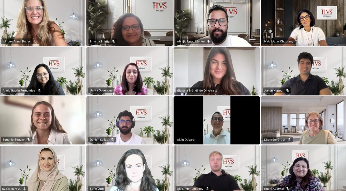 When we can’t be together in person, we stay connected in other ways. A recent team check-in from India, London, France, KSA, Dubai, Switzerland, Sri Lanka &amp; South Africa - planning ahead with clients &amp; stakeholders across the region.

Hospitality Intelligence. Everywhere. 🌍