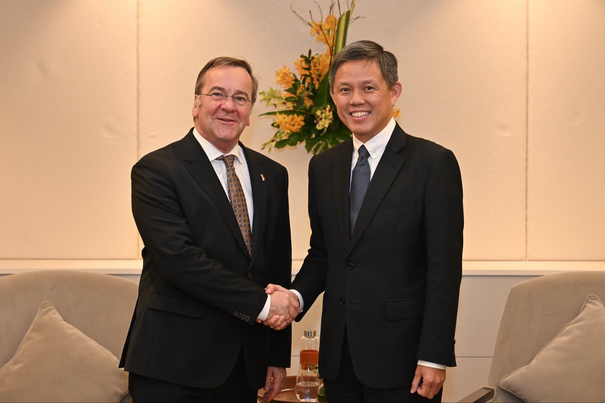 Minister for Defence Singapore tweet media