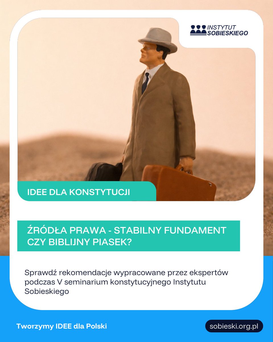 InstSobieskiego's tweet photo. 📜Konstytucyjny katalog źródeł prawa – stabilny fundament czy biblijny „piasek”?
💡Czy w dobie kryzysu i polaryzacji aktualny system źródeł #prawa to wciąż niezawodna podstawa do budowania zdrowego porządku prawnego – dyskutowano podczas piątego seminarium konstytucyjnego, które odbyło się w siedzibie IS.
🔎Podczas dyskusji poruszono zagadnienia związane z „niedomknięciem” teoretycznie zamkniętego systemu źródeł prawa powszechnie obowiązującego, na który silnie wpływa dziś zjawisko multicentryczności – współistnienia porządków krajowych, unijnych i międzynarodowych.
🤝Rozmowa obfitowała w argumenty wskazujące na wyższość modelu zamkniętego w uwarunkowaniach społeczno-politycznych, jakie ma #Polska (gwarancja pewności prawa dla obywatela i wyznaczenie granic politykom), ale nie zabrakło również punktowania wyzwań, takich jak rosnąca rola tzw. aktywizmu sędziowskiego.
🎯Uczestnicy seminarium poruszali kwestie komparatystyki względem zagranicznych porządków prawnych (https://t.co/g7ZcnCfESx. Niemiec i Francji). Wskazywano na specyfikę polskiej tradycji prawnej, ostrzegając przed próbami bezkrytycznego kopiowania do naszego systemu otwartego katalogu źródeł prawa z krajów anglosaskich.
🔄Piąte seminarium konstytucyjne stanowiło część cyklu spotkań eksperckich, zapoczątkowanych na jesieni 2025 roku - poświęconych gruntownej analizie funkcjonowania obowiązujących rozwiązań ustrojowych oraz identyfikacji obszarów wymagających dalszej refleksji lub zmian.
📝Celem inicjatywy Instytutu Sobieskiego jest tworzenie przestrzeni do pluralistycznej debaty, której efektem będzie wypracowanie projektu przemyślanych i uzasadnionych zmian w Konstytucji RP z 1997 roku.
📌W wydarzeniu udział wzięli zaproszeni goście – prawnicy, konstytucjonaliści, eksperci oraz praktycy administracji państwowej.
📌Podsumowanie znajdziecie Państwo na naszej stronie internetowej: https://t.co/xHcSSockzP
#ideedlaPolski #seminariumkonstytucyjne #reforma #prawo #źródłaprawa