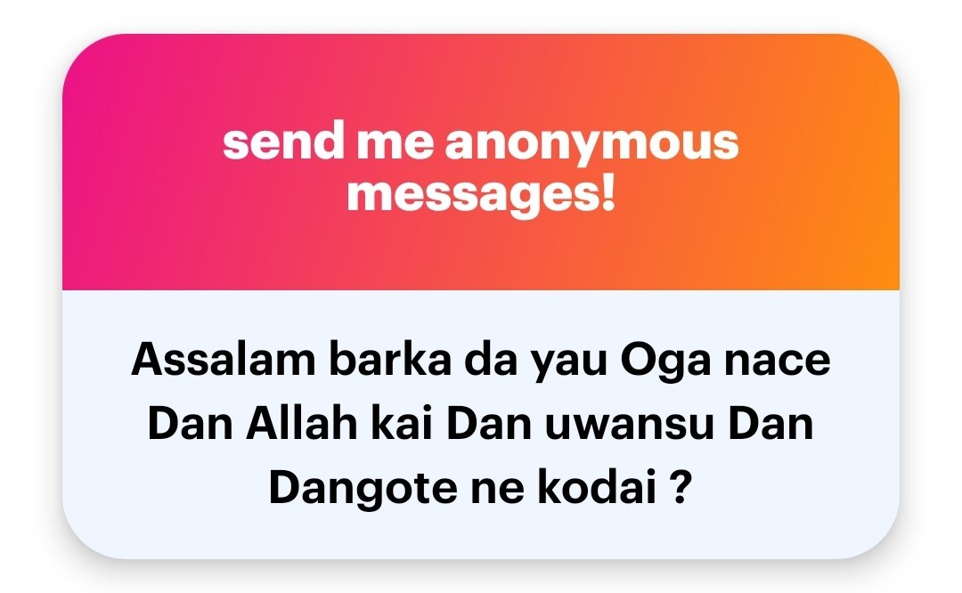 Sanusi Dantata tweet media