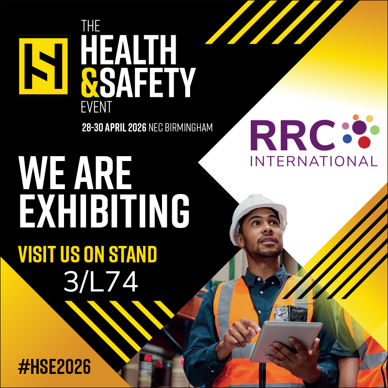 RRCTraining's tweet photo. 1 month to go until the The Health &amp; Safety Event 2026 at the NEC Birmingham!

Join us 28–30 April and visit RRC on stand 3/L74.

Don’t miss Nick Fernando’s session:
Creating Safety Data Visualisations that Drive Action
29 April | 10:30

Register free: https://t.co/DdEDKDCvdp https://t.co/gSoiivfwDu