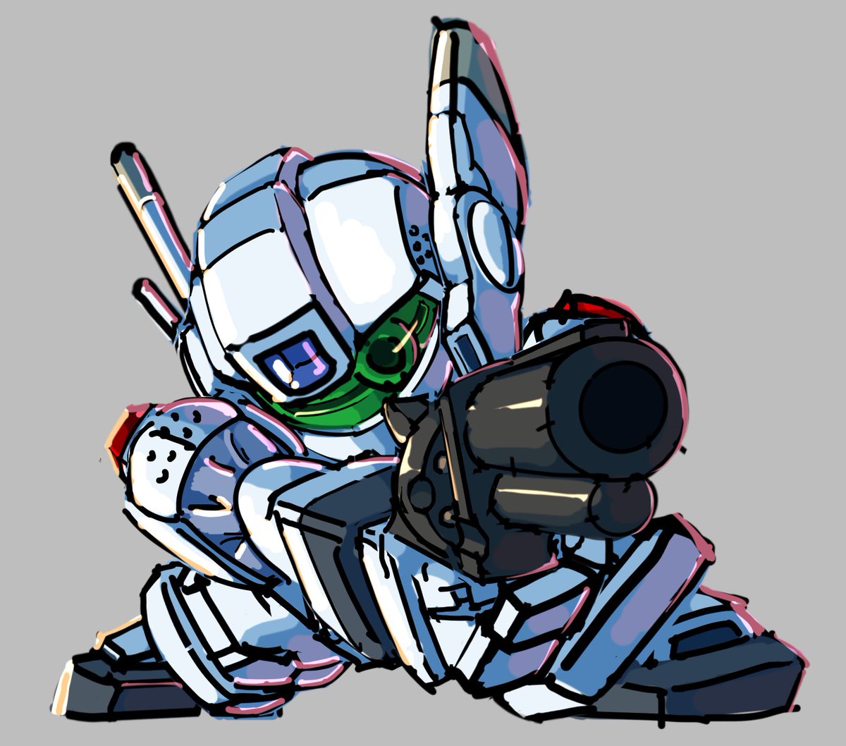 1号機のラフを進めてみる。
かっこいい！
#patlabor
#パトレイバー