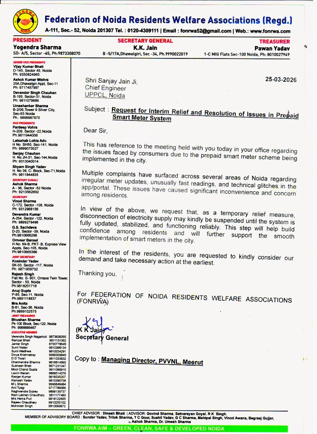 K K JAIN, Secretary General, FONRWA tweet media