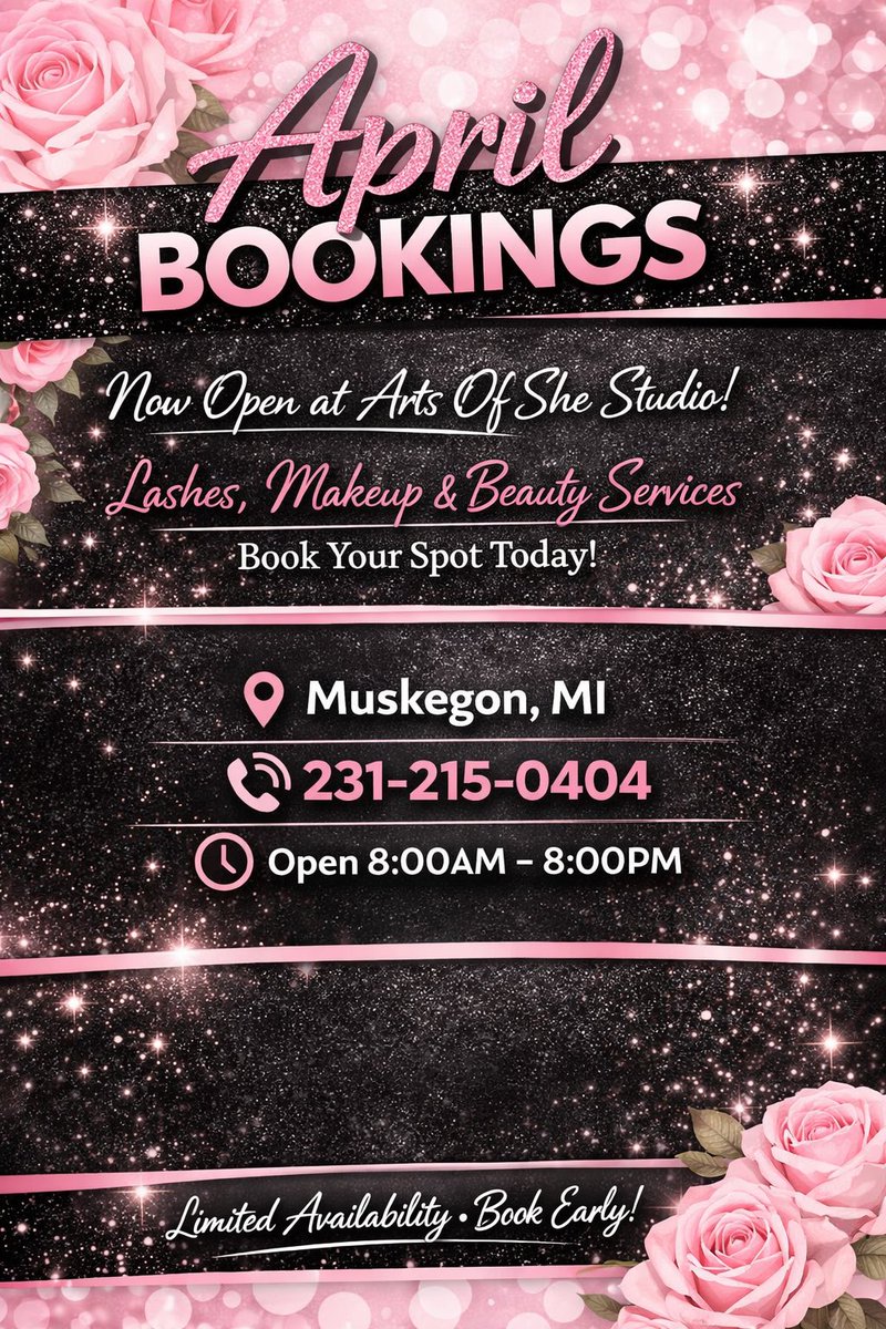 ArtsOfShe's tweet image. Openings available this week check it out ❤️‍🔥 artsofshestudio.as.me/schedule/02d68…

#cluster #Lashes #messyset #fypageシ #exploremore #makeupartist #fypシ