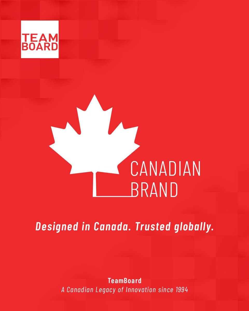 TeamBoard's tweet photo. Designed and engineered in Canada, TeamBoard interactive solutions reflect decades of expertise &amp; innovation.

Backed by over 30 years of experience, we’re proud to deliver technology that organisations can trust—today and into the future.

Learn more at https://t.co/K05puu4shS https://t.co/QMWKQe3QeS