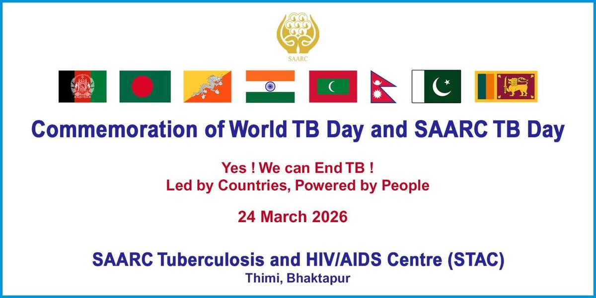 Commemoration of World/SAARC TB Daty 2026 

<a href="/SAARCLAW_Sectt/">saarclawsecretariat</a> 
<a href="/UNICEF_Pakistan/">UNICEF Pakistan</a> 
<a href="/UNICEF_SriLanka/">UNICEF Sri Lanka</a> 
<a href="/UNICEFROSA/">UNICEF South Asia</a> 
<a href="/EUinBangladesh/">European Union in Bangladesh</a> 
<a href="/USBanglaTrade/">U.S.-Bangladesh Business Council</a> 
<a href="/SAARCCulture/">SAARC Cultural Centre</a> 
<a href="/SDF_SAARC/">SAARC Development Fund</a> 
<a href="/SAARC/">sallie arben condron</a>.......