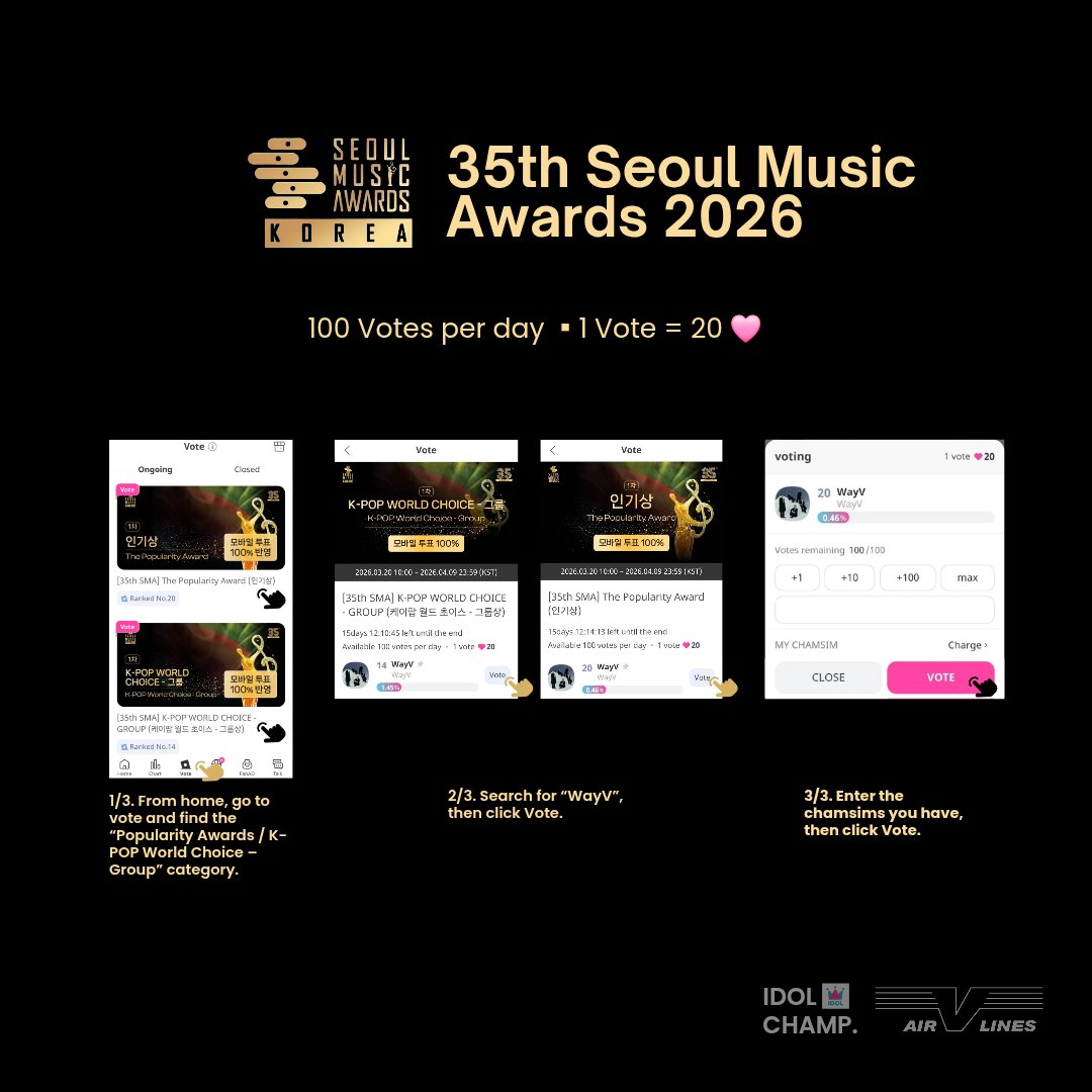 WayV Airlines ✈︎ (Vote|Stream) tweet media