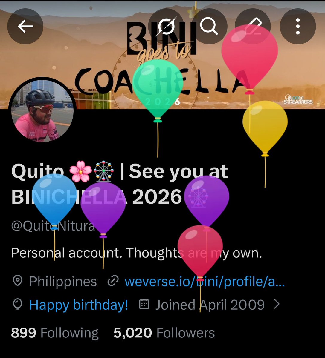 Quito 🌸🎡 | See you at BINICHELLA 2026 🎡 tweet media