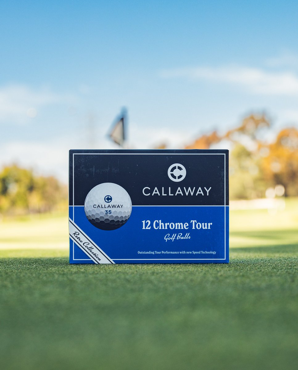drummondgolf's tweet image. Classic look. Serious performance.🔥

The Callaway Chrome Tour Retro Golf Balls combine a classic, vintage-inspired look with the latest in tour-level innovation.

Available in-store and online late March.

#CallawayGolf #RetroGolf #NewGearisHere