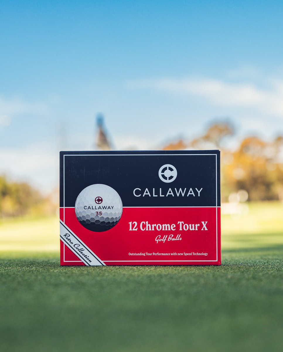 drummondgolf's tweet image. Classic look. Serious performance.🔥

The Callaway Chrome Tour Retro Golf Balls combine a classic, vintage-inspired look with the latest in tour-level innovation.

Available in-store and online late March.

#CallawayGolf #RetroGolf #NewGearisHere