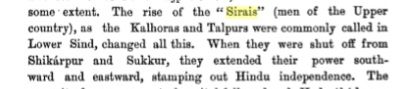 Both Kalhoras, and Talpurs were also called Sirai (Man of Upper Sindh) in Lower Sindh.