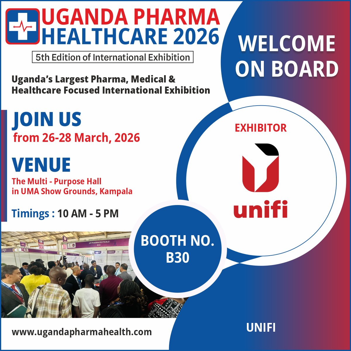 ugpharmahealth's tweet photo. 𝐖𝐞 𝐚𝐫𝐞 𝐞𝐱𝐜𝐢𝐭𝐞𝐝 𝐭𝐨 𝐰𝐞𝐥𝐜𝐨𝐦𝐞 @UnifiGroup  𝐚𝐬 𝐚𝐧 𝐞𝐱𝐡𝐢𝐛𝐢𝐭𝐨𝐫 𝐟𝐨𝐫 𝐭𝐡𝐞 𝐔𝐠𝐚𝐧𝐝𝐚 𝐏𝐡𝐚𝐫𝐦𝐚 &amp; 𝐇𝐞𝐚𝐥𝐭𝐡𝐜𝐚𝐫𝐞 𝐄𝐱𝐩𝐨, 𝐛𝐞𝐢𝐧𝐠 𝐡𝐞𝐥𝐝 𝐢𝐧 𝐌𝐚𝐫𝐜𝐡 2026 𝐢𝐧 𝐊𝐚𝐦𝐩𝐚𝐥𝐚.
🌐 https://t.co/pObgIzQ8NR https://t.co/vOZORjDary