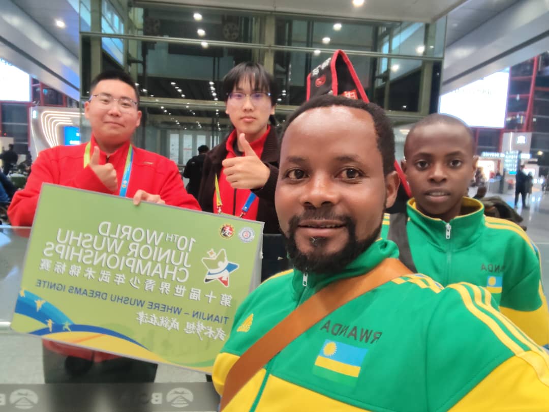 RKWF_federation's tweet photo. Mugisha Francois arrives in China for the World Kung Fu Championship accompanied by Ishimwe Valens, President of the Kung Fu Association.@Rwanda_Sports @ChinaEmbinRW @KayonzaRyvcp https://t.co/1QWPs8tuUN