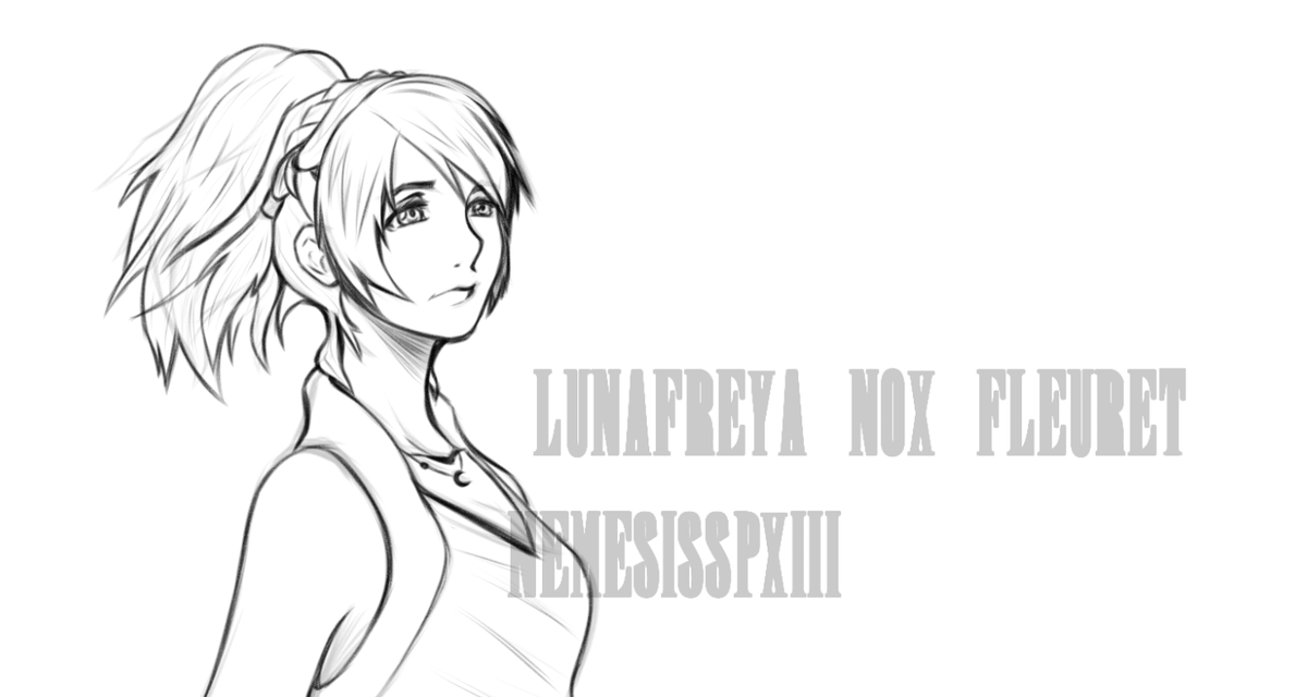 NemesisSP13's tweet photo. If we challenge ourselves as artists, we get better.

Well, nothing says challenge like drawing a character you don't like and have a lot of baggage with.

The previous version sucked. This one is actually decent.

#Lunafreya #FFXV https://t.co/fg1xG2Ra3v