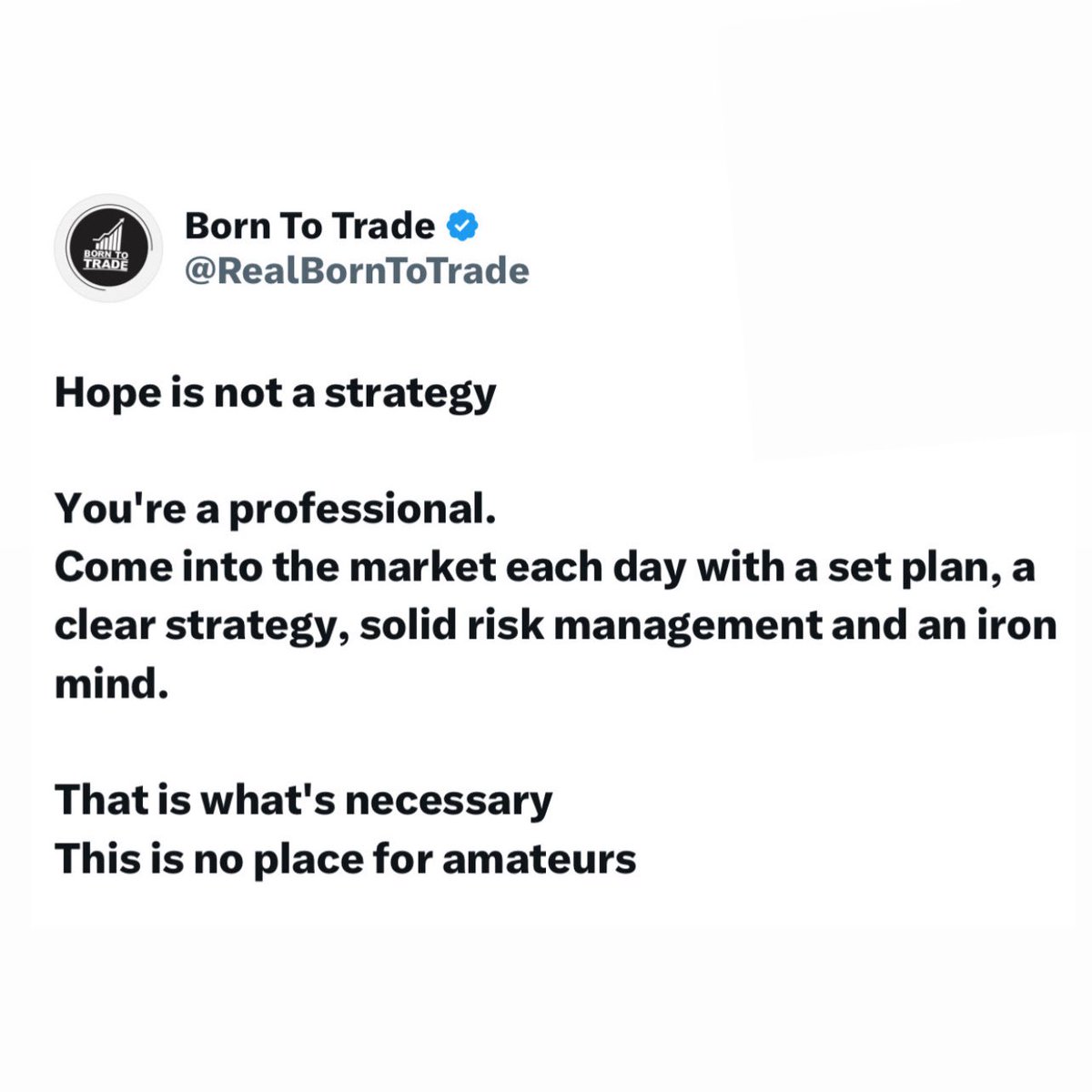 Born To Trade tweet media