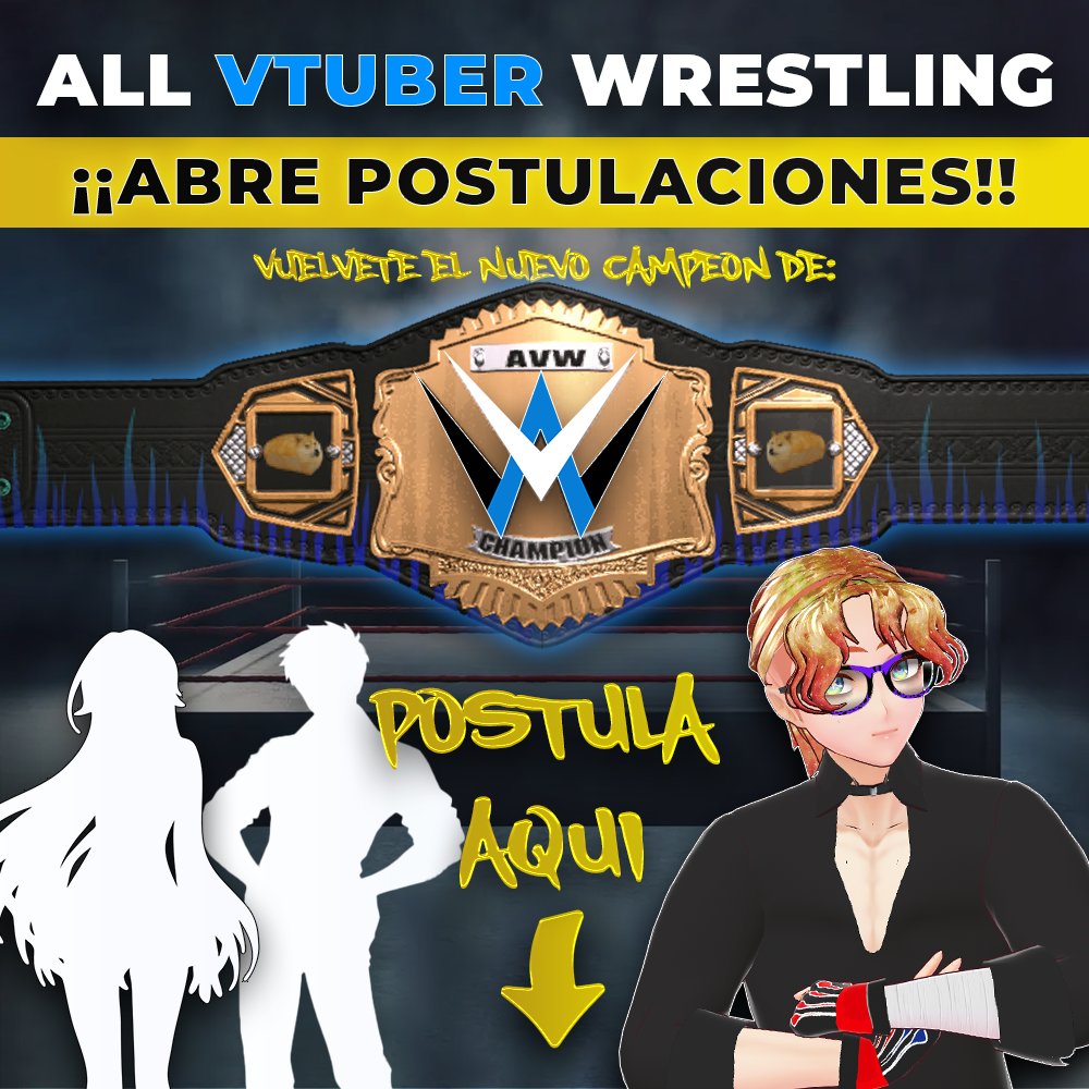 ALL VTUBERS WRESTLING - (Postulaciones Abiertas) tweet media