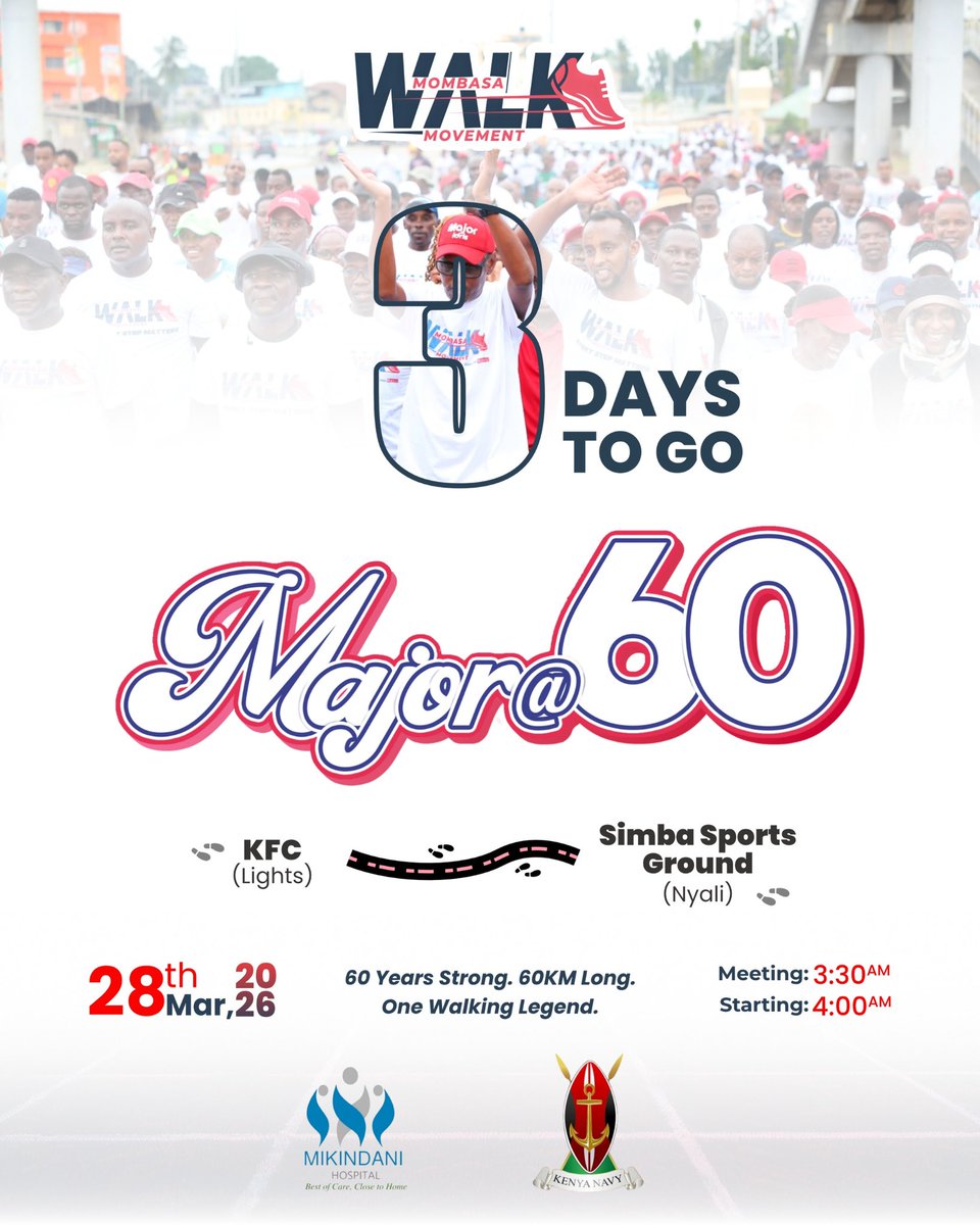 3 days to go.

With each day of preparation, the purpose becomes clearer. That 60 is a season shaped by experience, guided by purpose, and driven by the desire to do even better.