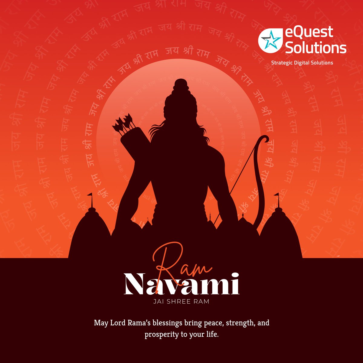 eQuestTweets's tweet photo. 🏹 Happy Rama Navami! 🙏

May the values of truth, dharma, and righteousness inspire strength, clarity, and positivity.

Wishing everyone peace and blessings on this auspicious day.

Jai Shri Ram! 🙏

#RamaNavami #JaiShriRam #eQuestSolutions https://t.co/N77nntDOns