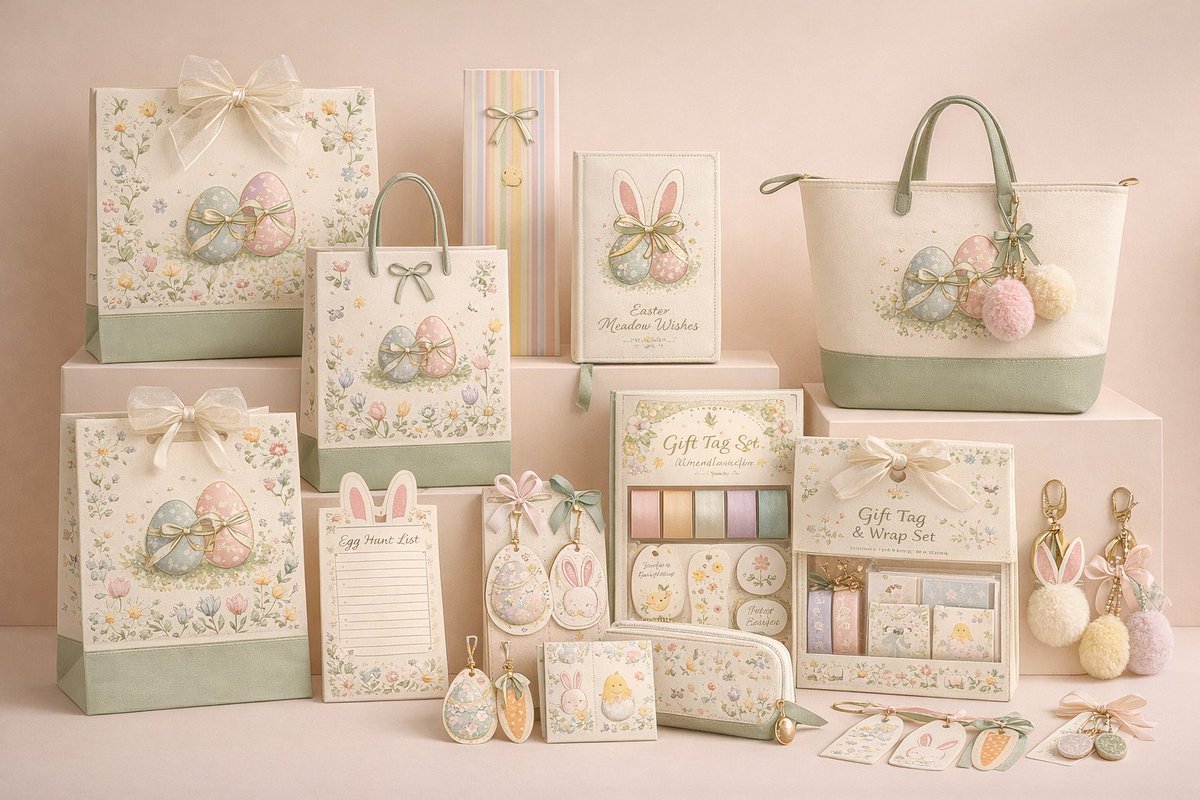 LionPaperMedia's tweet photo. Easter programs are won in the details. 🐰🐣
See more set options: https://t.co/VbenVkLoVO
For private label stationery and gift packaging, one supplier aligning sampling, QC, pack-out, and lead time usually means less follow-up. 🌸
#EasterCollection #CustomStationery https://t.co/5G5FsUsqp6