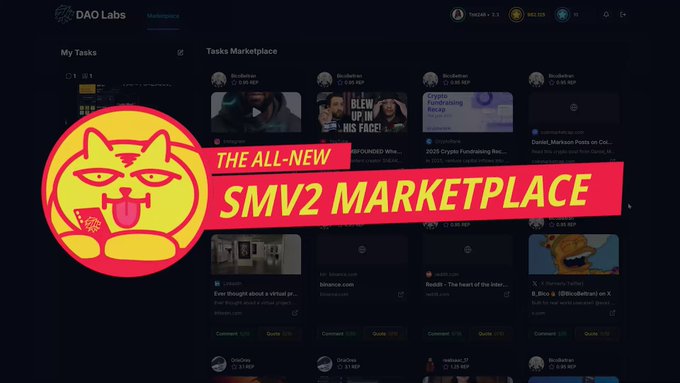 What stands out in this update is how <a href="/TheDAOLabs/">DAO Labs</a> is shaping a more intentional and performance driven ecosystem. The SMV2 Desktop Marketplace introduces structure by aligning access with reputation, which is a strong step toward ensuring that quality contributors are