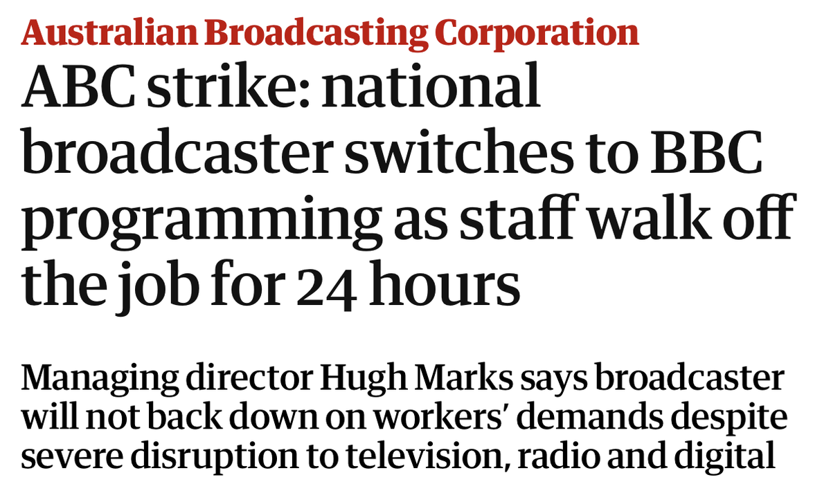 mmulray's tweet photo. @purplepingers Fake news, record lawsuits, and pure propaganda. @abcnews has ZERO integrity, yet they want holidays and pay rises? Time to sack the lot and start over. 🗑️👋
@DefundTheABC @AlboMP @JNampijinpa #DefundTheABC #MediaBias #AusPol #YourSay https://t.co/JIu9s0R83R