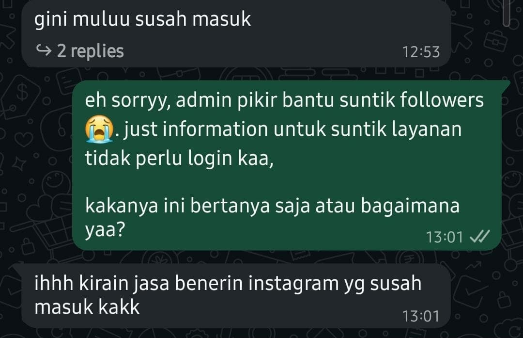 maaf ka, cuma bisa kasih advice😓