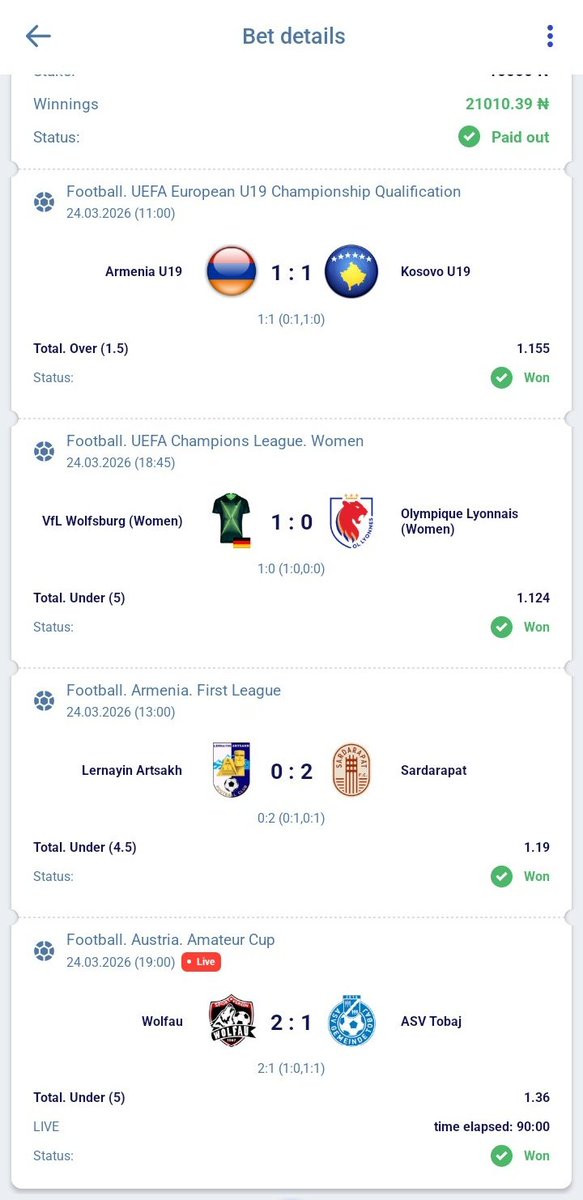 3 Tickets dropped 

1 cut each on 2 ticket 

Third ticket won!!! 

REMEMBER TO JOIN PARIPESA  WITH THE LINKS BELOW TODAY!

Register to claim your 200% Bonus: tinyurl.com/PariReg

Download Bet app here tinyurl.com/PariApp

Use promo code: BETCAKE