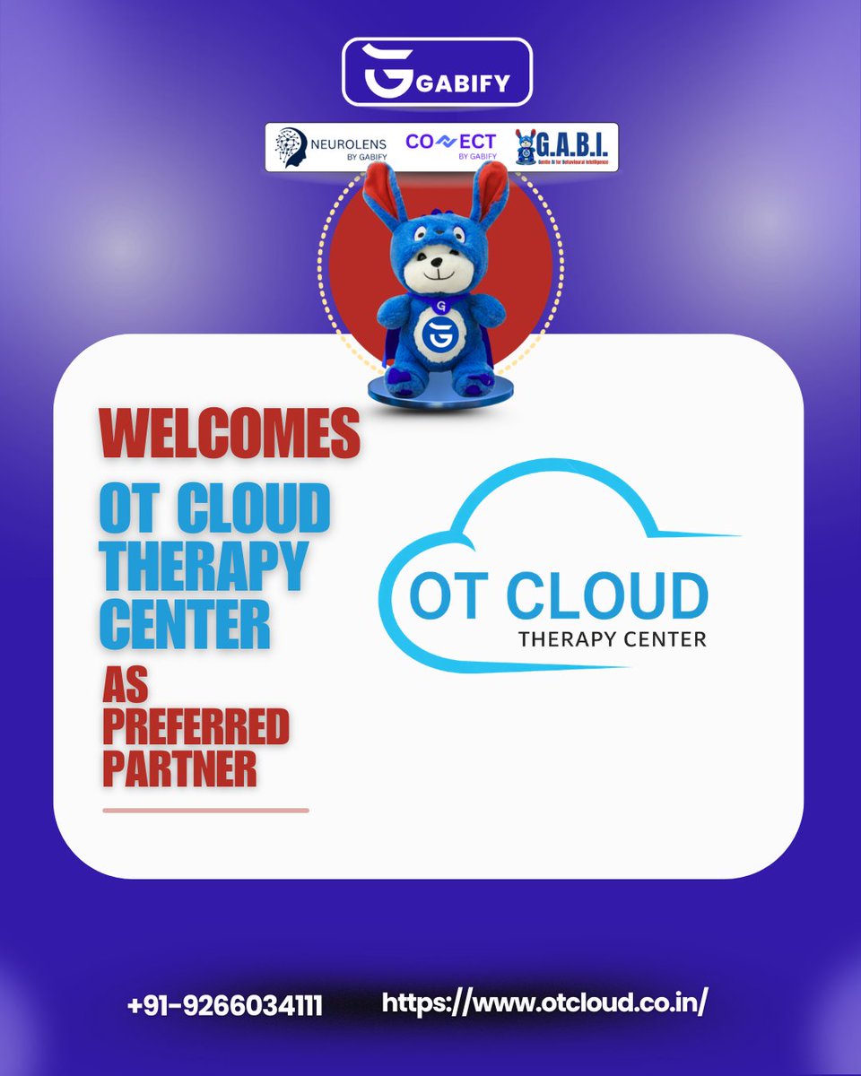 Gabify_life's tweet image. We’re proud to welcome OT Cloud Therapy Center as our Preferred Partner! 

Together, we aim to empower therapy services with innovation, care, and smarter solutions for better child development outcomes. 

#Gabify #OTCloudTherapyCenter @narendramodi @JPNadda @NayabSainiBJP
