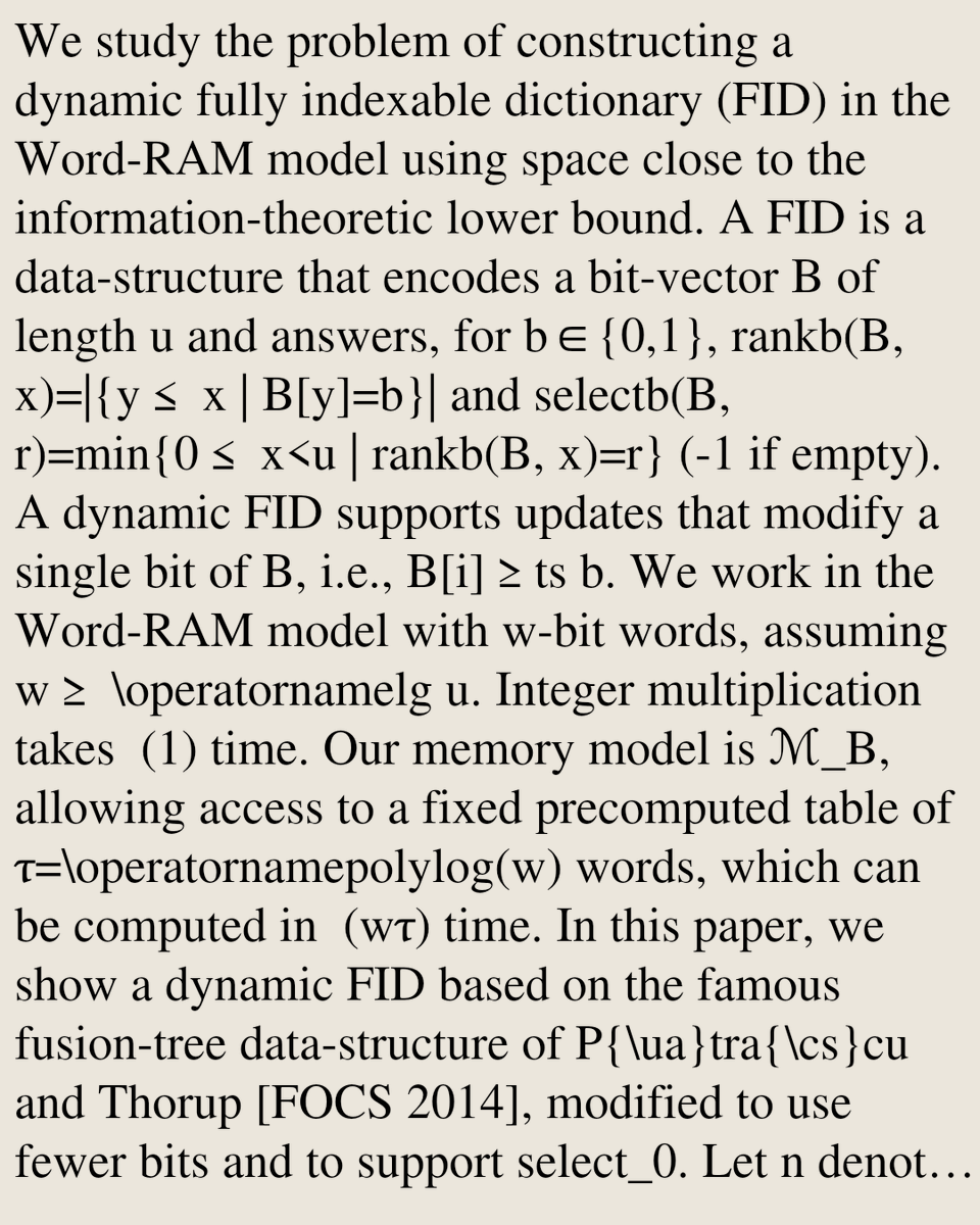 Data Structures and Algorithms arXiv tweet media