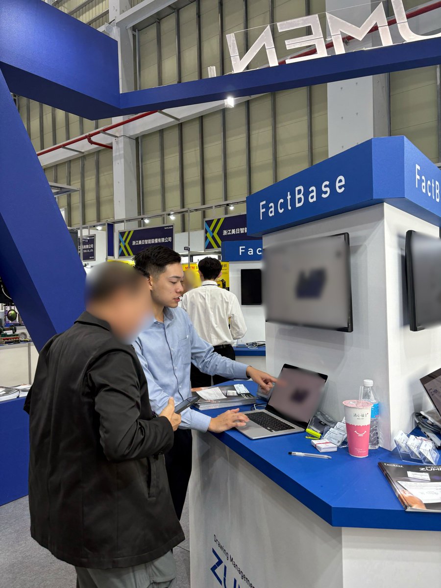 FactBase_PR's tweet image. ／
 海外展示会 出展情報 📢💙 
＼

現在 #ズメーン は、台湾・台中にて行われている「TMTS 2026」に出展中です🇹🇼⚙️

ブース番号📍G0215（4F）

ぜひお気軽にお立ち寄りください☺️

#TMTS2026 #FactBase